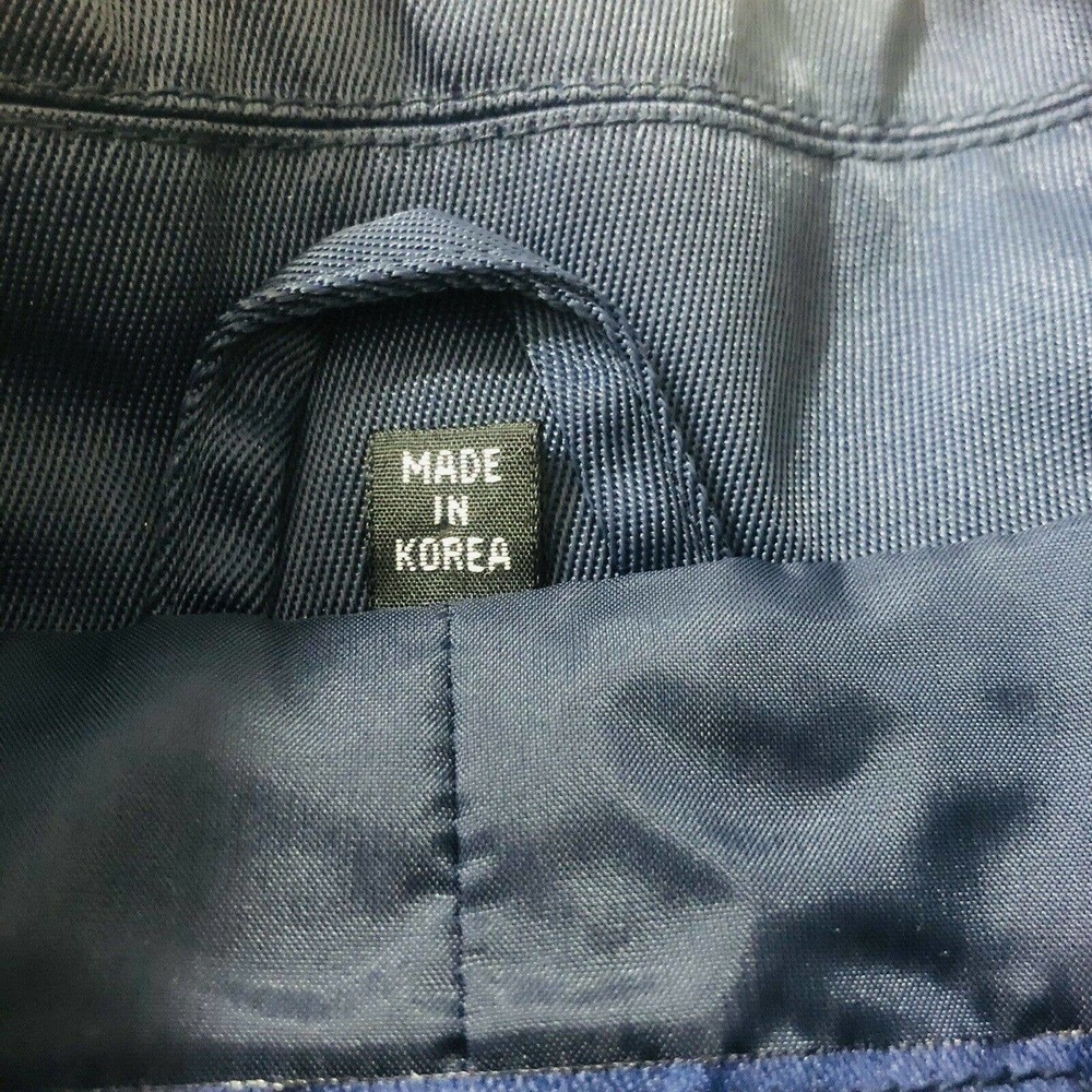 Guess Womens Size L Blue Lightweight Raincoat Peacoat Pea Coat Jacket NWOT - Picture 10 of 10